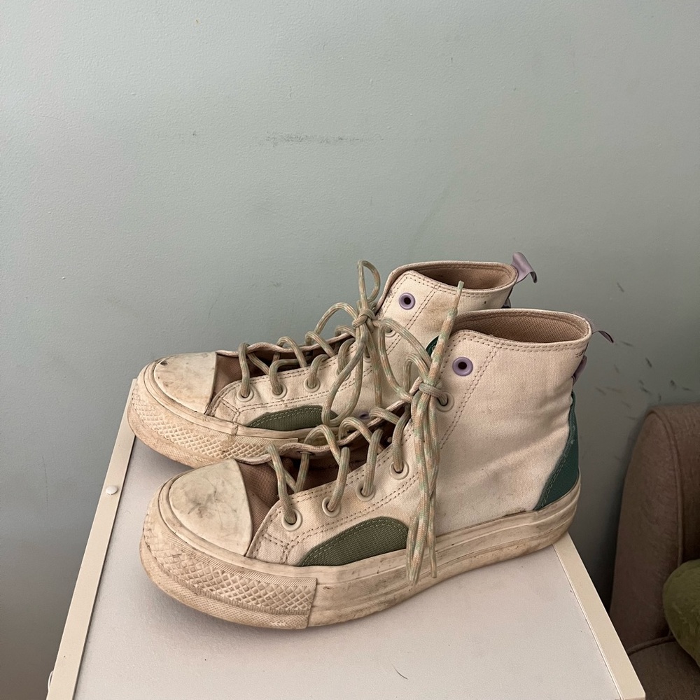 High Top Patchwork Platform Converse